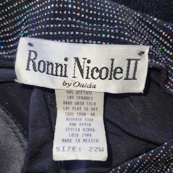 Vintage Ronni Nicole Glitter Cardigan Jacket - Picture 9 of 9